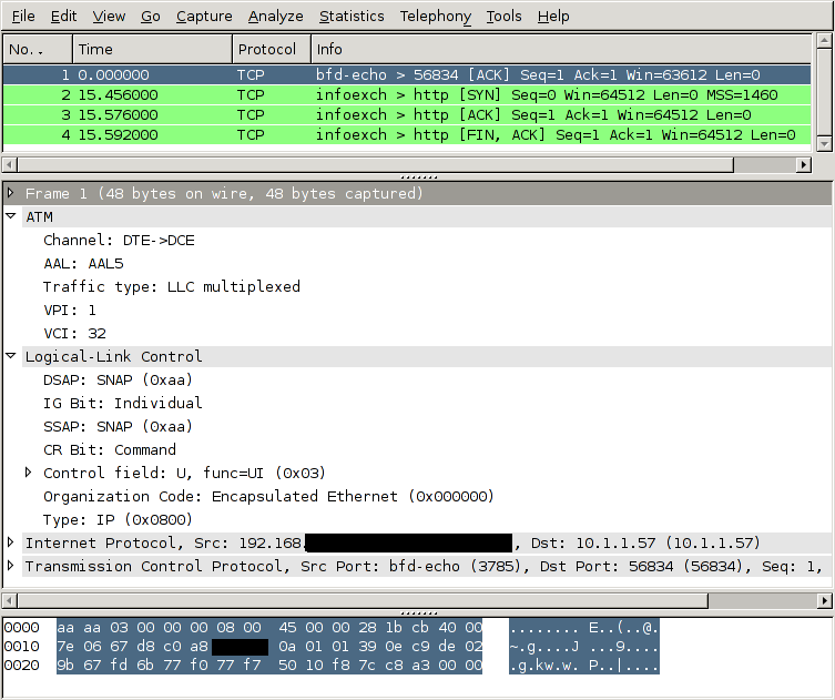 wireshark screenshot